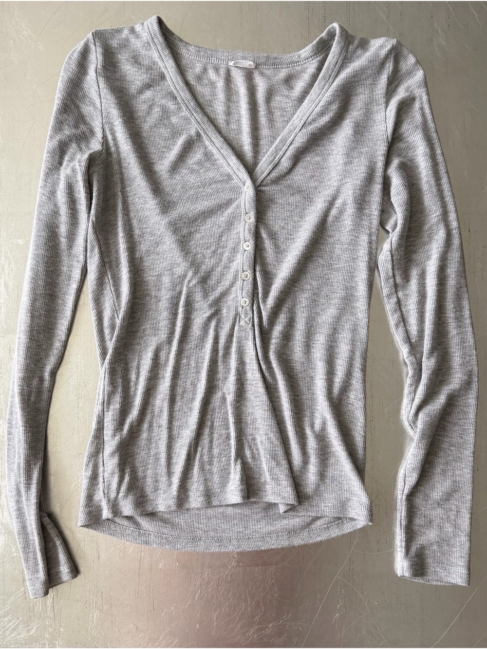 Wilfred Free The Only Henley in Heather Grey